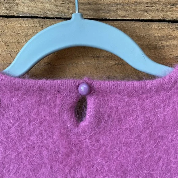 Vintage angora blend sweater medium pink - Picture 7 of 8
